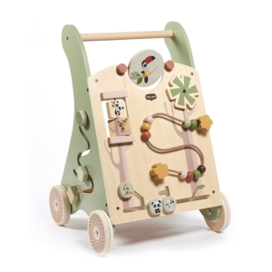 TINY LOVE TL15051006768 Drewniany edukacyjny chodzik-pchacz 2w1 – Boho Chic