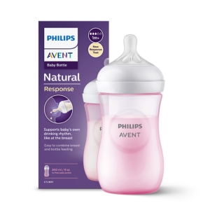 AVENT SCY903/11 Butelka Natural Responsywna różowa 260 ml