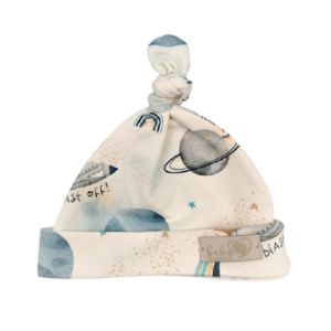 BABY 01087 Czapka niemowlęca smerfetka Kosmos ecru 3-6m